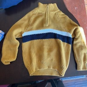Janie and Jack mustard sweater - boys size 4 - worn once for a photo shoot.